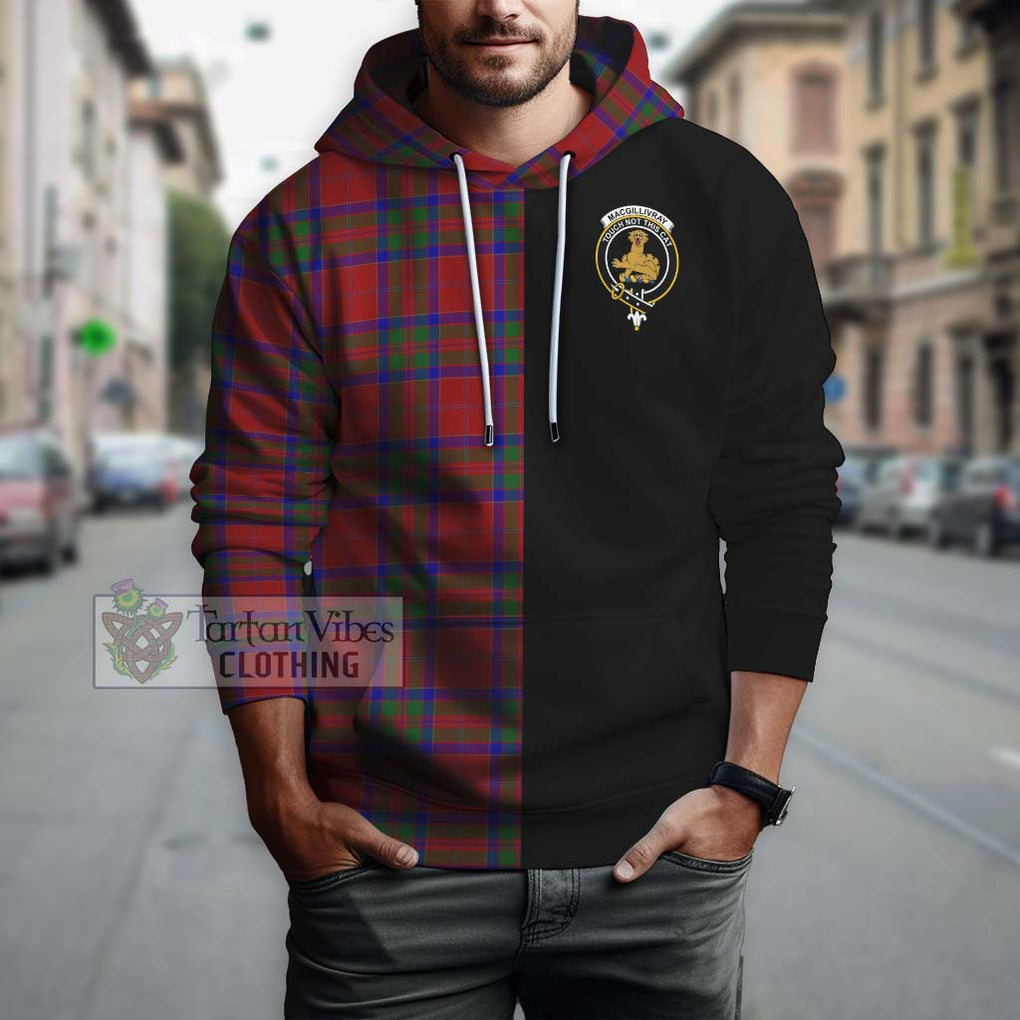 MacGillivray (McGillivray) Tartan Hoodie with Family Crest and Half Of Me Style Zip Hoodie - Tartanvibesclothing Shop