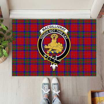 MacGillivray (McGillivray) Tartan Rubber Doormat with Family Crest