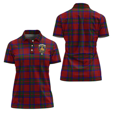 MacGillivray Tartan Polo Shirt with Family Crest For Women