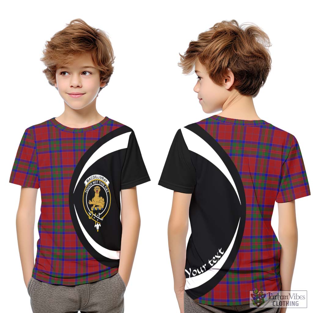 MacGillivray (McGillivray) Tartan Kid T-Shirt with Family Crest Circle Style Youth XL Size14 - Tartan Vibes Clothing