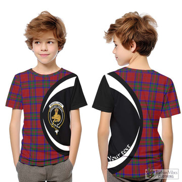 MacGillivray (McGillivray) Tartan Kid T-Shirt with Family Crest Circle Style