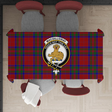 MacGillivray (McGillivray) Tartan Tablecloth with Family Crest