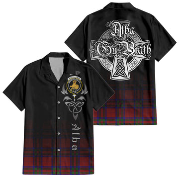MacGillivray (McGillivray) Tartan Hawaiian Shirt Shirt Featuring Alba Gu Brath Family Crest Celtic Inspired