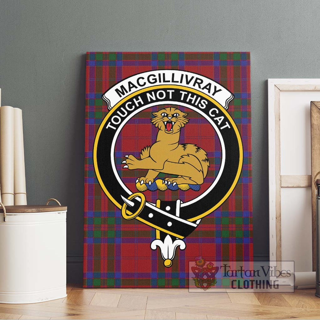 MacGillivray (McGillivray) Tartan Canvas Print Wall Art with Family Crest Without Frame - Tartan Vibes Clothing