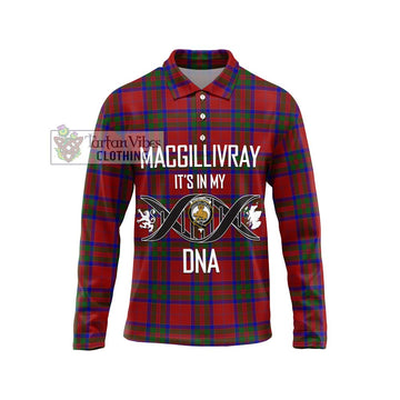 MacGillivray (McGillivray) Tartan Long Sleeve Polo Shirt with Family Crest DNA In Me Style Unisex - Tartanvibesclothing Shop