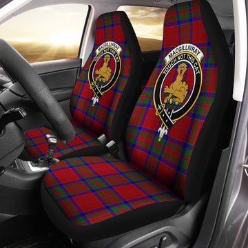 MacGillivray Tartan Car Seat Cover with Family Crest One Size - Tartanvibesclothing