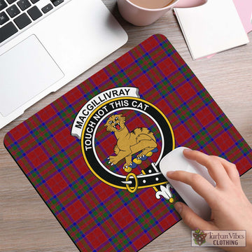 Tartan Vibes Clothing MacGillivray Tartan Mouse Pad with Family Crest