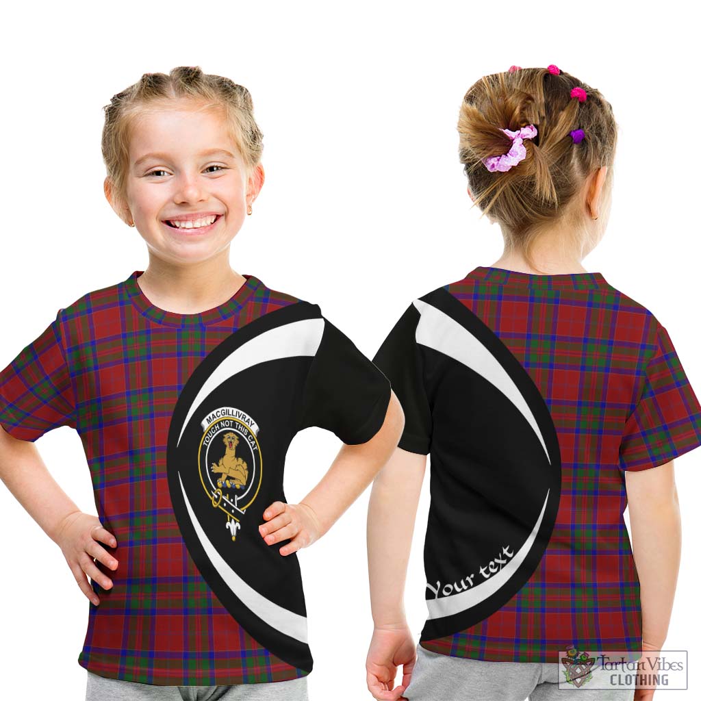 MacGillivray (McGillivray) Tartan Kid T-Shirt with Family Crest Circle Style - Tartan Vibes Clothing