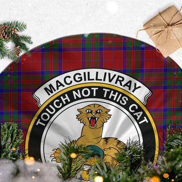 MacGillivray (McGillivray) Tartan Christmas Tree Skirt with Family Crest