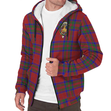 MacGillivray (McGillivray) Tartan Sherpa Hoodie with Family Crest