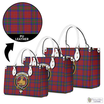 MacGillivray (McGillivray) Tartan Luxury Leather Handbags with Family Crest