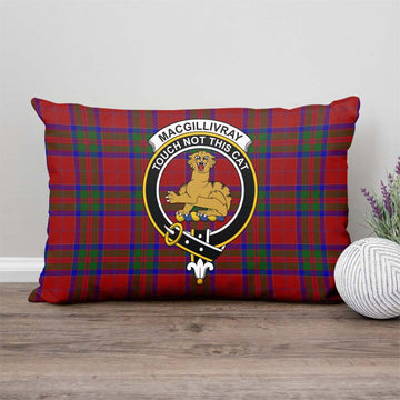 MacGillivray (McGillivray) Tartan Pillow Cover with Family Crest