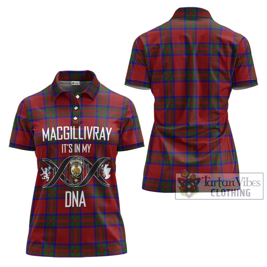 MacGillivray (McGillivray) Tartan Women's Polo Shirt with Family Crest DNA In Me Style - Tartanvibesclothing Shop