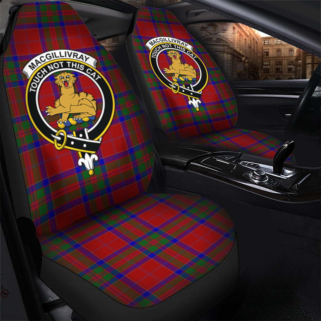 MacGillivray Tartan Car Seat Cover with Family Crest - Tartanvibesclothing