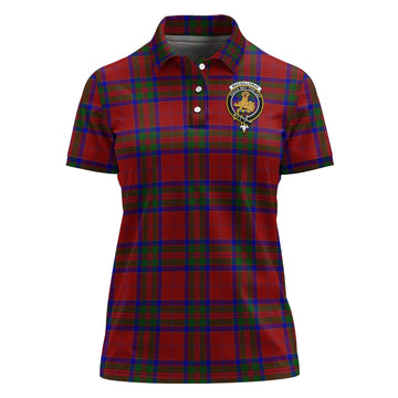 MacGillivray Tartan Polo Shirt with Family Crest For Women