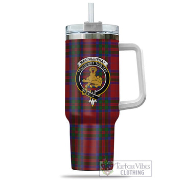 MacGillivray Tartan and Family Crest Tumbler with Handle