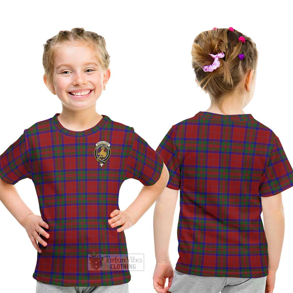 MacGillivray (McGillivray) Tartan Kid T-Shirt with Family Crest - Tartanvibesclothing Shop