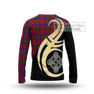 MacGillivray (McGillivray) Tartan Long Sleeve T-Shirt with Family Crest and Celtic Symbol Style - Tartan Vibes Clothing