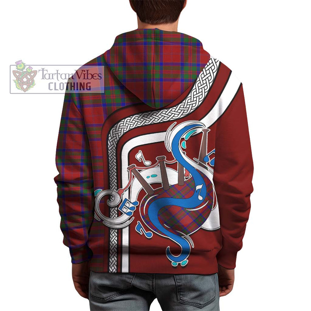 MacGillivray (McGillivray) Tartan Hoodie with Epic Bagpipe Style - Tartanvibesclothing Shop