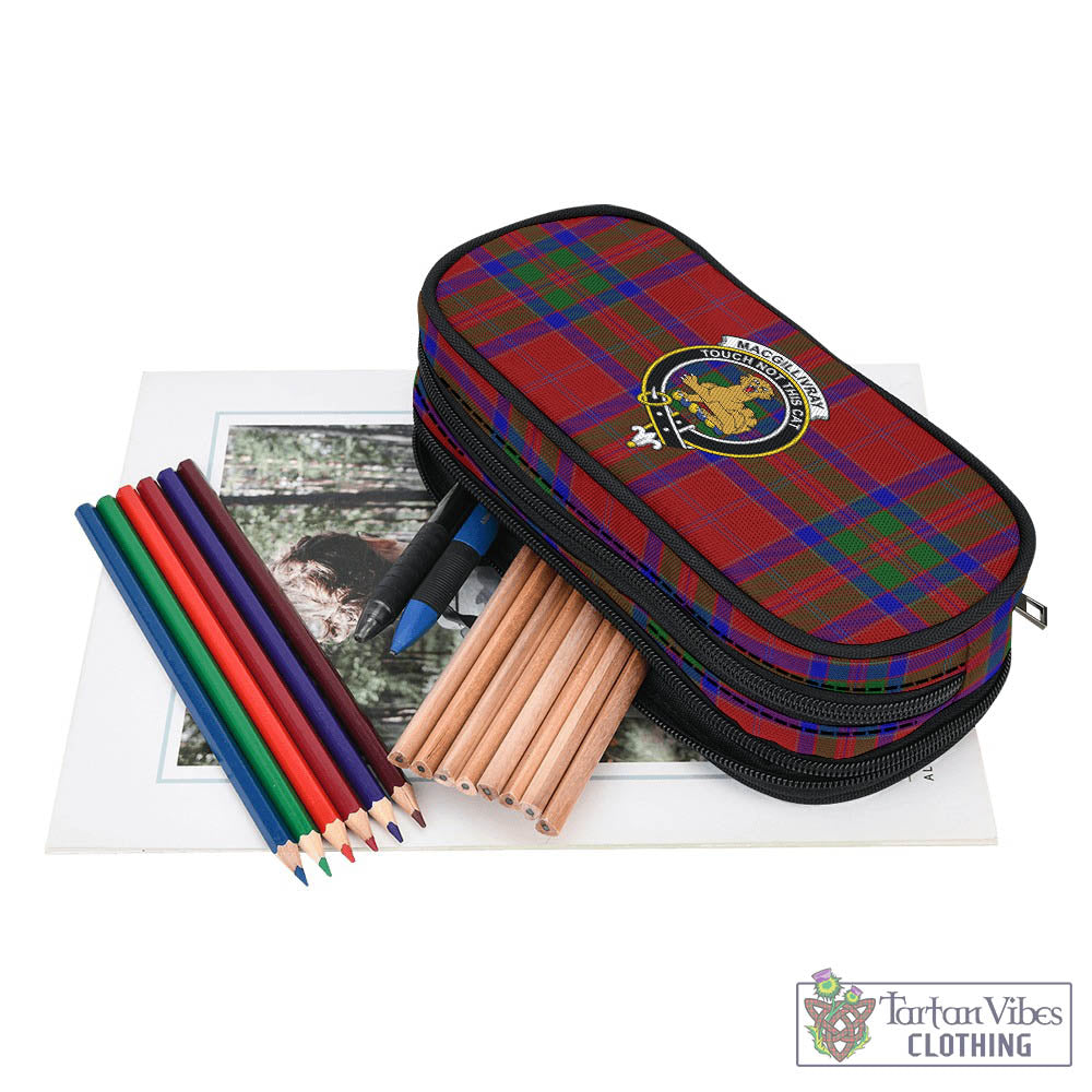 Tartan Vibes Clothing MacGillivray Tartan Pen and Pencil Case with Family Crest