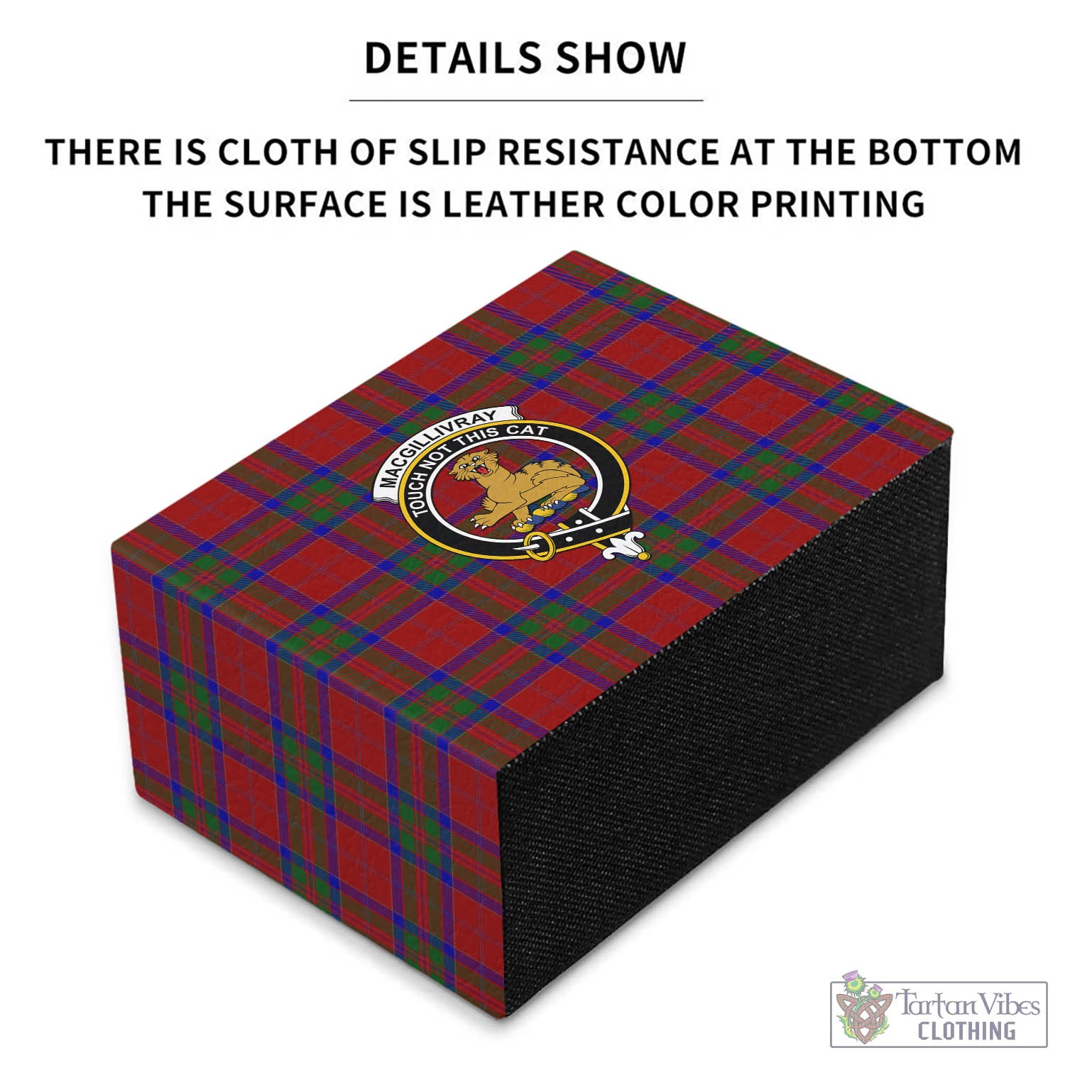 Tartan Vibes Clothing MacGillivray Tartan Pen Holder with Family Crest