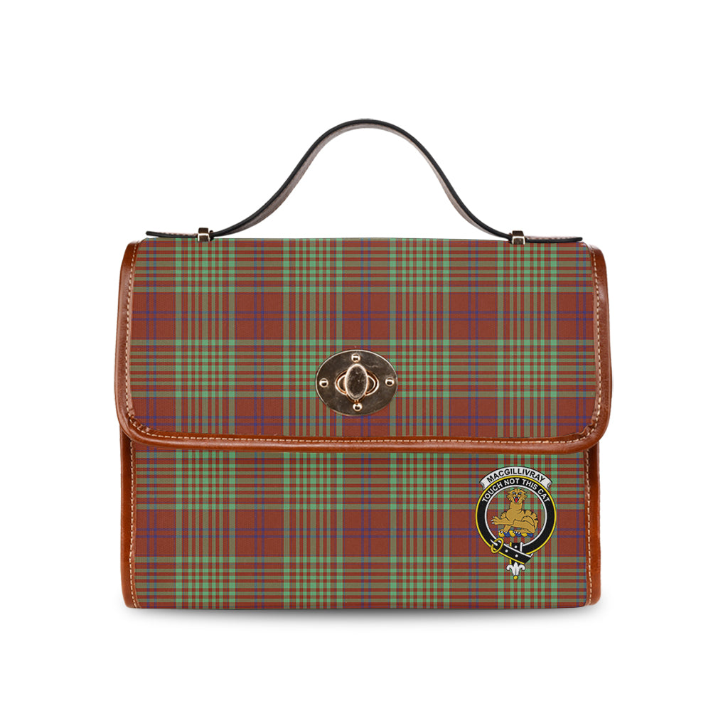 macgillivray-hunting-ancient-tartan-leather-strap-waterproof-canvas-bag-with-family-crest