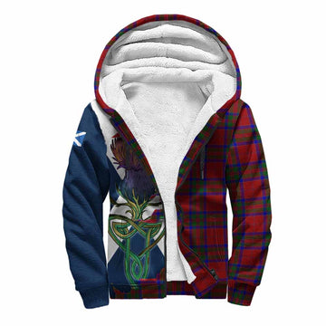 MacGillivray (McGillivray) Tartan Family Crest Sherpa Hoodie Scottish Thistle Celtic Inspired