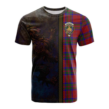 MacGillivray (McGillivray) Tartan Family Crest Cotton T-shirt Alba Gu Brath Be Brave Lion Ancient Style
