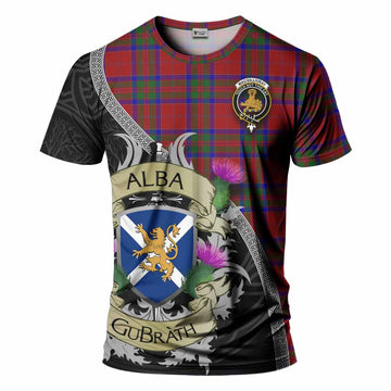 Tartan Vibes Clothing MacGillivray (McGillivray) Tartan Family Crest T-Shirt Lion Rampant Royal Thistle Shield Celtic Inspired