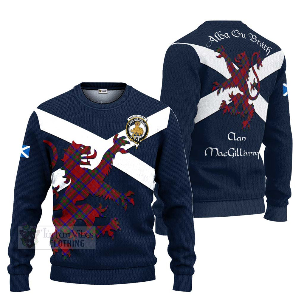 Tartan Vibes Clothing MacGillivray (McGillivray) Tartan Lion Rampant Knitted Sweater – Proudly Display Your Heritage with Alba Gu Brath and Clan Name