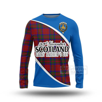 Tartan Vibes Clothing MacGillivray (McGillivray) Family Crest Tartan Long Sleeve T-Shirt Celebrate Saint Andrew's Day in Style