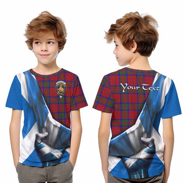 MacGillivray (McGillivray) Tartan Kid T-Shirt with Family Crest Scotland Patriotic Style