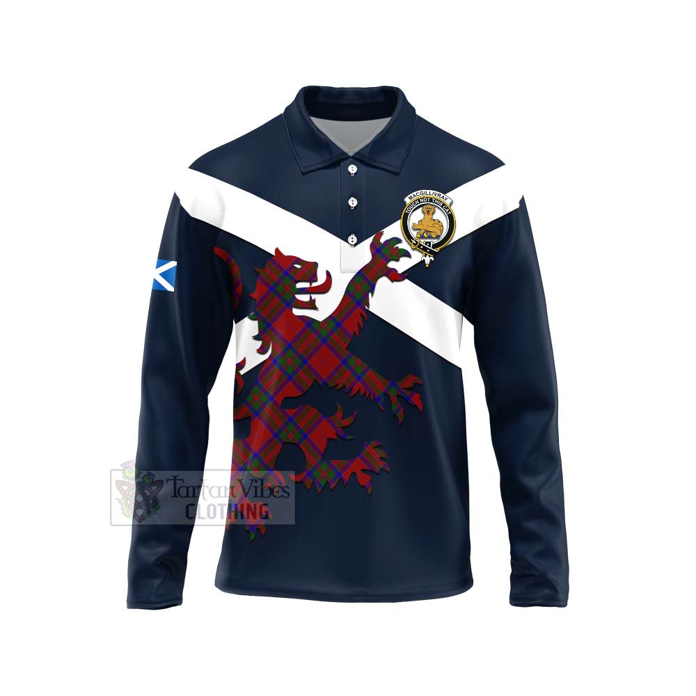 Tartan Vibes Clothing MacGillivray (McGillivray) Tartan Lion Rampant Long Sleeve Polo Shirt – Proudly Display Your Heritage with Alba Gu Brath and Clan Name