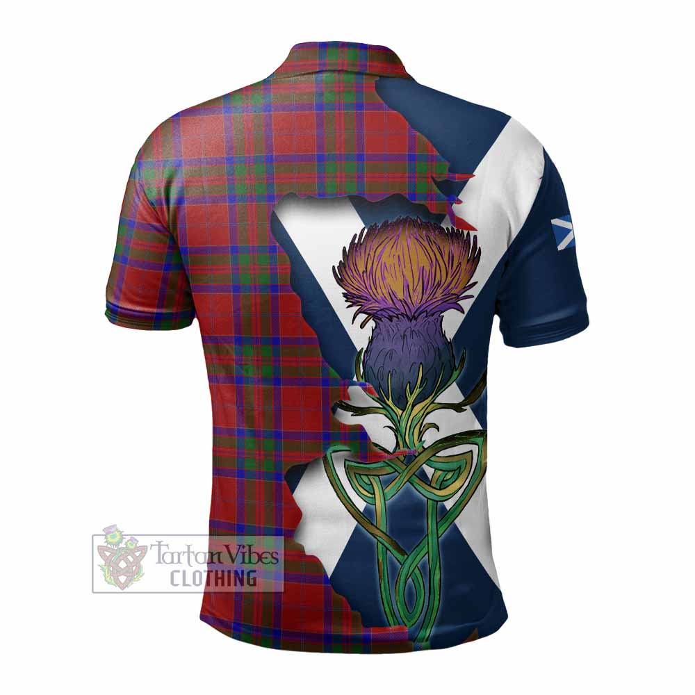 Tartan Vibes Clothing MacGillivray (McGillivray) Tartan Family Crest Polo Shirt Scottish Thistle Celtic Inspired