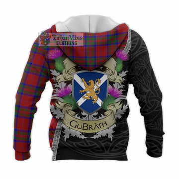 MacGillivray (McGillivray) Tartan Family Crest Knitted Hoodie Lion Rampant Royal Thistle Shield Celtic Inspired