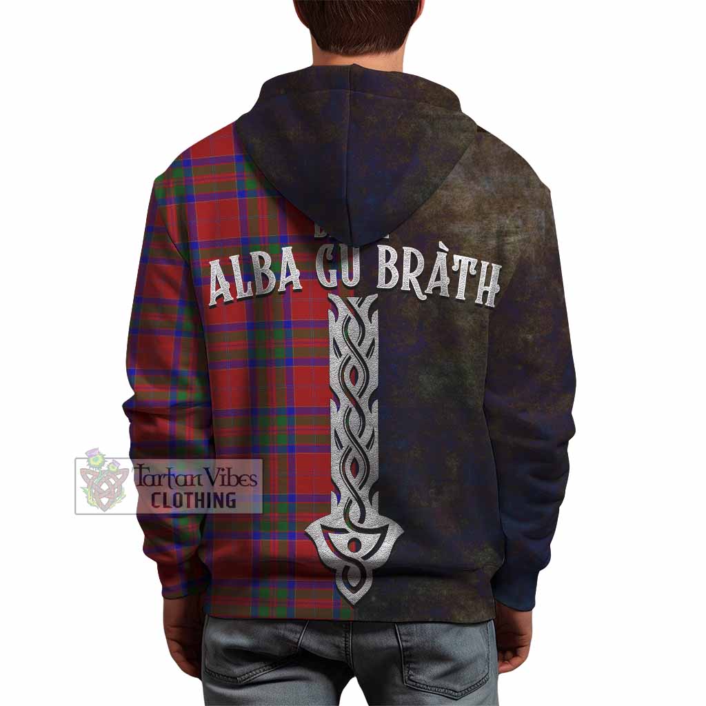 Tartan Vibes Clothing MacGillivray (McGillivray) Tartan Family Crest Hoodie Alba Gu Brath Be Brave Lion Ancient Style