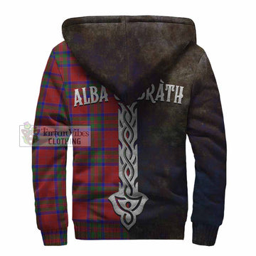MacGillivray (McGillivray) Tartan Family Crest Sherpa Hoodie Alba Gu Brath Be Brave Lion Ancient Style