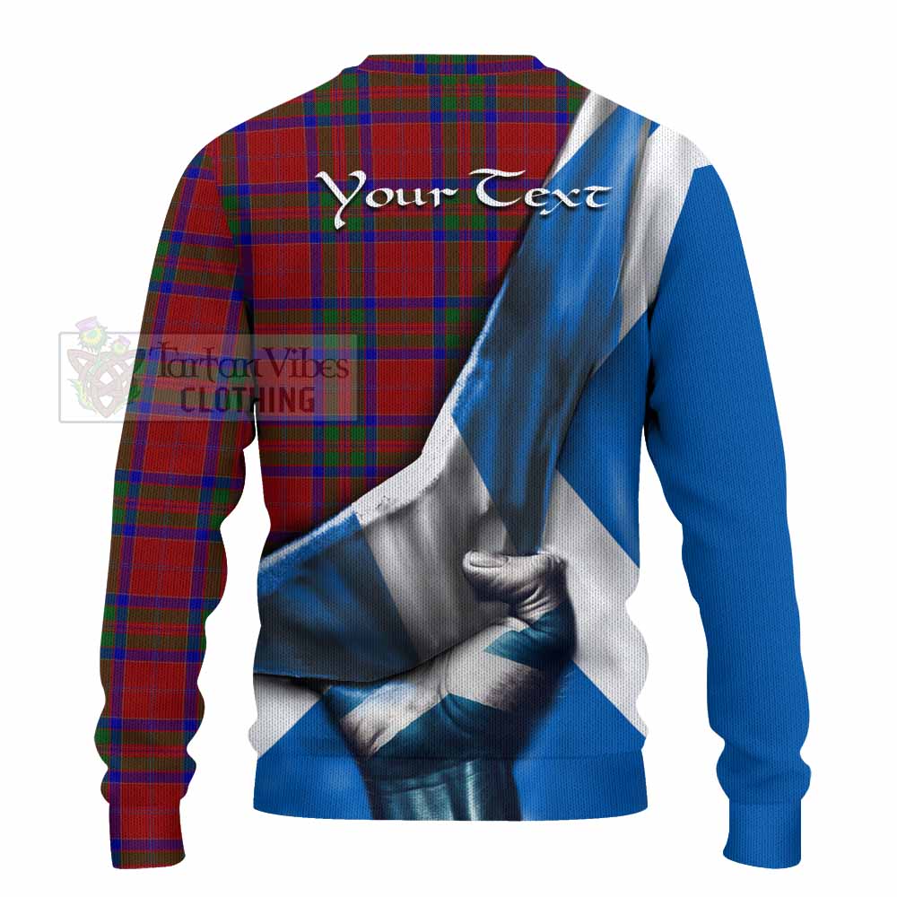 Tartan Vibes Clothing MacGillivray (McGillivray) Tartan Knitted Sweater with Family Crest Scotland Patriotic Style
