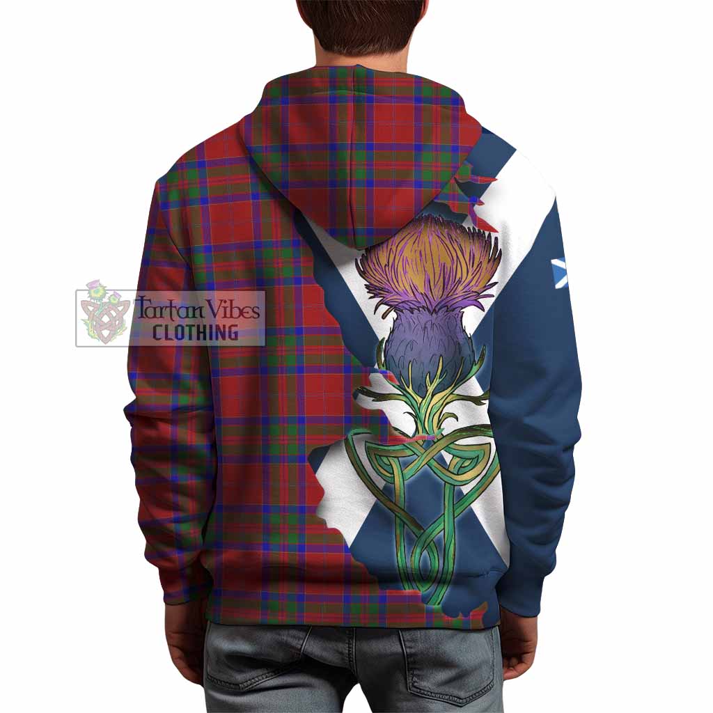 Tartan Vibes Clothing MacGillivray (McGillivray) Tartan Family Crest Hoodie Scottish Thistle Celtic Inspired