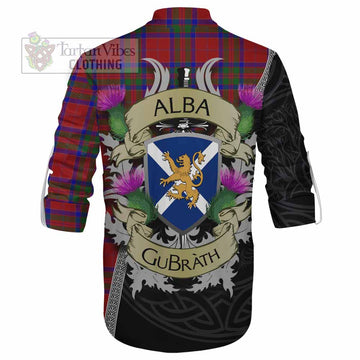 MacGillivray (McGillivray) Tartan Family Crest Ghillie Kilt Shirt Lion Rampant Royal Thistle Shield Celtic Inspired