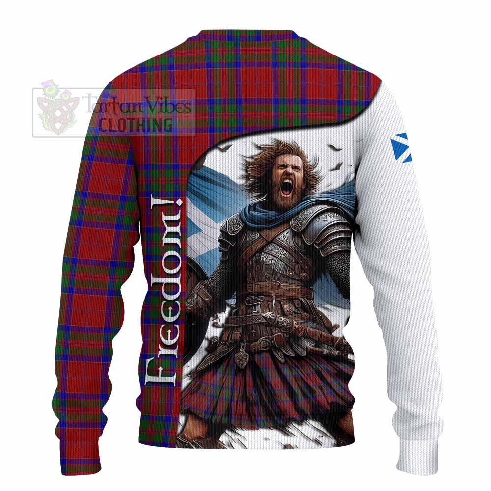 Tartan Vibes Clothing MacGillivray (McGillivray) Crest Tartan Knitted Sweater Inspired by the Freedom of Scottish Warrior