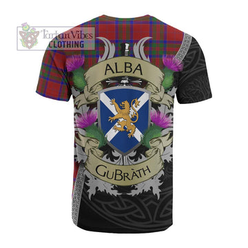 MacGillivray (McGillivray) Tartan Family Crest Cotton T-shirt Lion Rampant Royal Thistle Shield Celtic Inspired