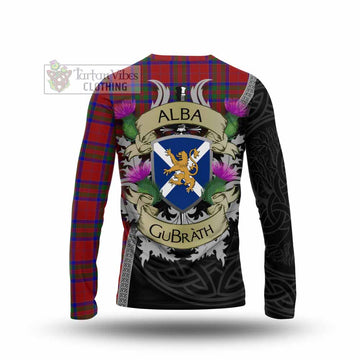 Tartan Vibes Clothing MacGillivray (McGillivray) Tartan Family Crest Long Sleeve T-Shirt Lion Rampant Royal Thistle Shield Celtic Inspired