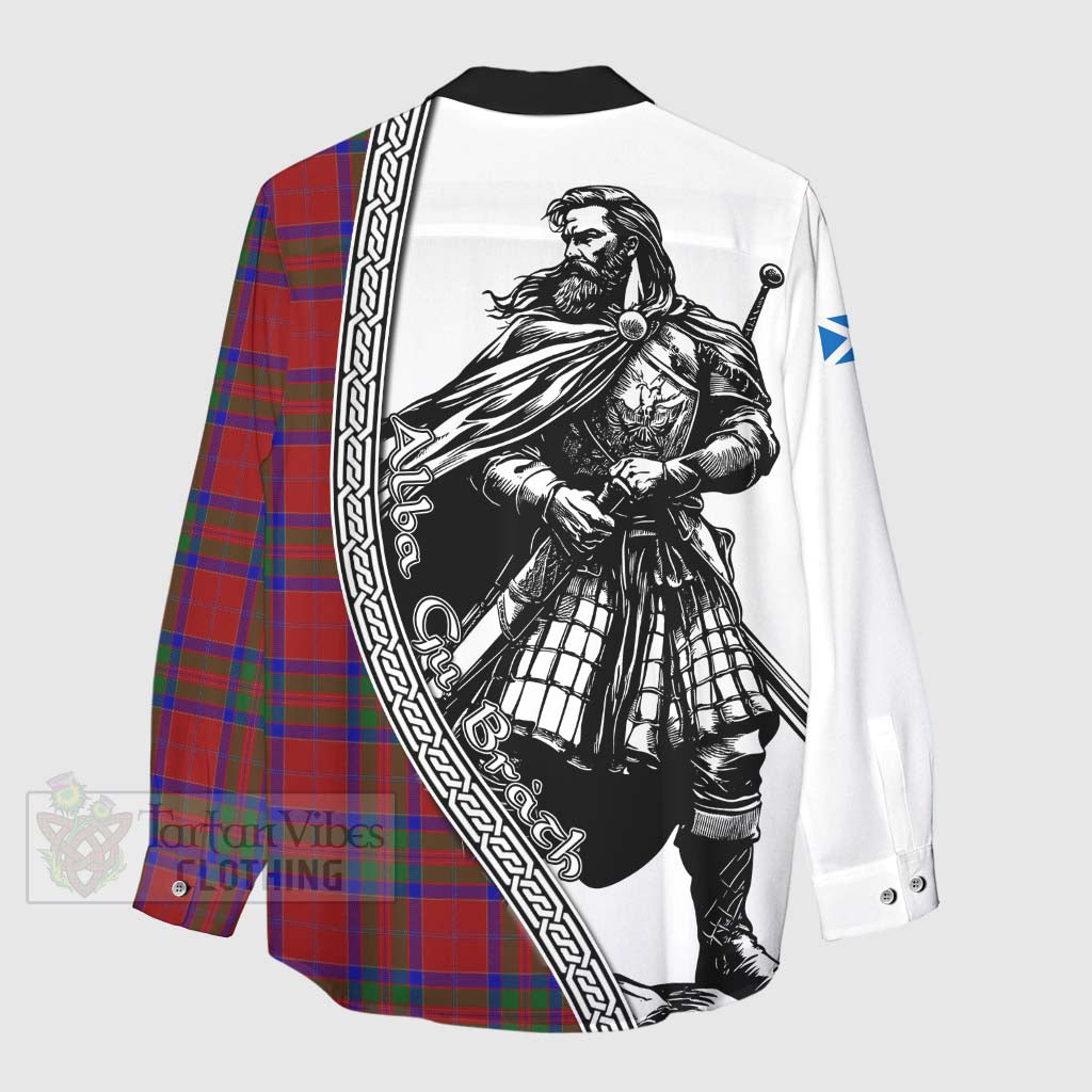 Tartan Vibes Clothing MacGillivray (McGillivray) Tartan Clan Crest Women's Casual Shirt with Highlander Warrior Celtic Style
