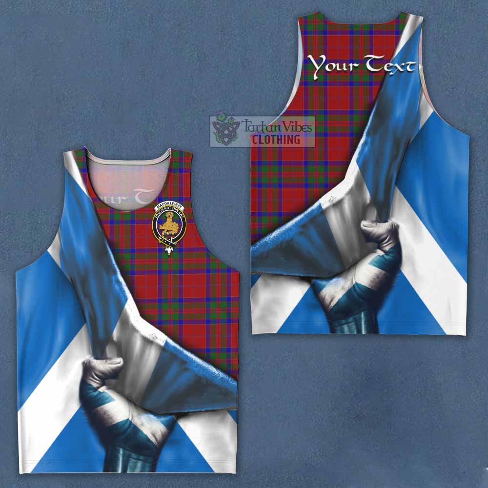 Tartan Vibes Clothing MacGillivray (McGillivray) Tartan Men's Tank Top with Family Crest Scotland Patriotic Style