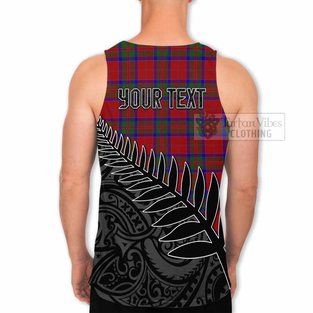 Tartan Vibes Clothing MacGillivray (McGillivray) Crest Tartan Men's Tank Top with New Zealand Silver Fern Half Style