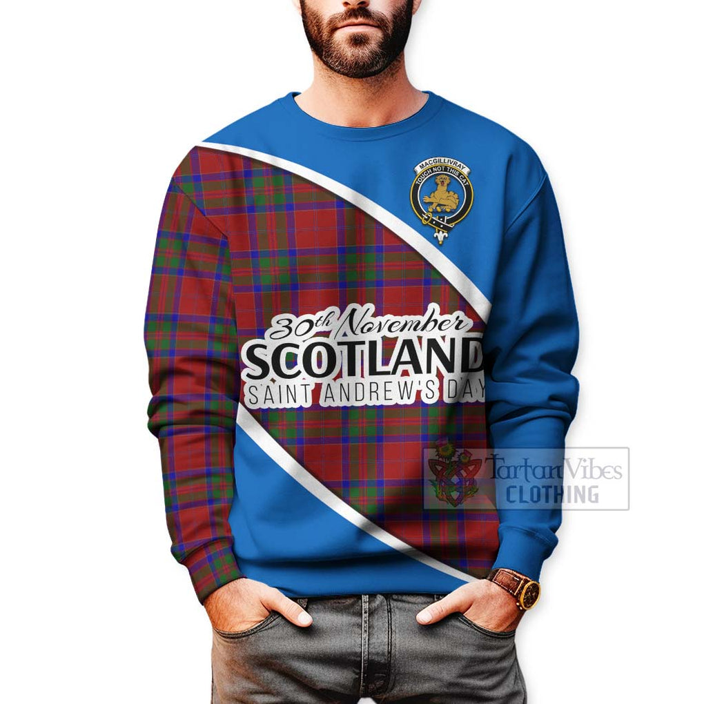 Tartan Vibes Clothing MacGillivray (McGillivray) Family Crest Tartan Sweatshirt Celebrate Saint Andrew's Day in Style