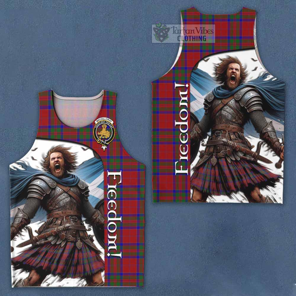 Tartan Vibes Clothing MacGillivray (McGillivray) Crest Tartan Men's Tank Top Inspired by the Freedom of Scottish Warrior