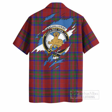 MacGillivray (McGillivray) Clan Crest In Me Tartan Hawaiian Shirt Scotland Flag Style