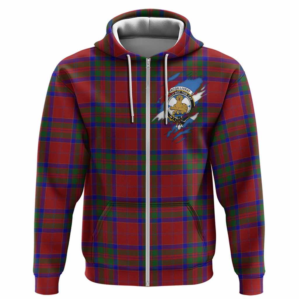 MacGillivray (McGillivray) Clan Crest In Me Tartan Hoodie Scotland Flag Style